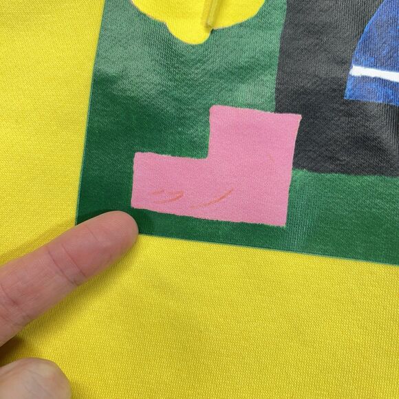 Adidas Marc Gonzales Shmoo Hoodie Men’s Small Yellow Skate Graphic - Picture 13 of 14